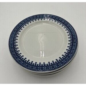 Shenago China Restaurant Ware Blue & White 7” Inch Salad Or Dessert Plate .